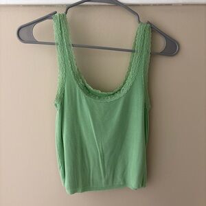 American Eagle Outfitters Mint Lace Camisole